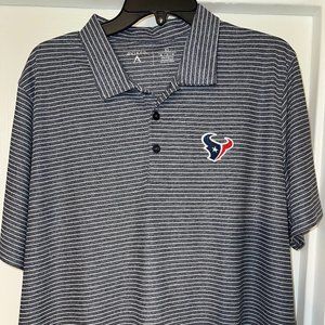 Houston Texans Grey Cutter and Buck XL Mens Polo